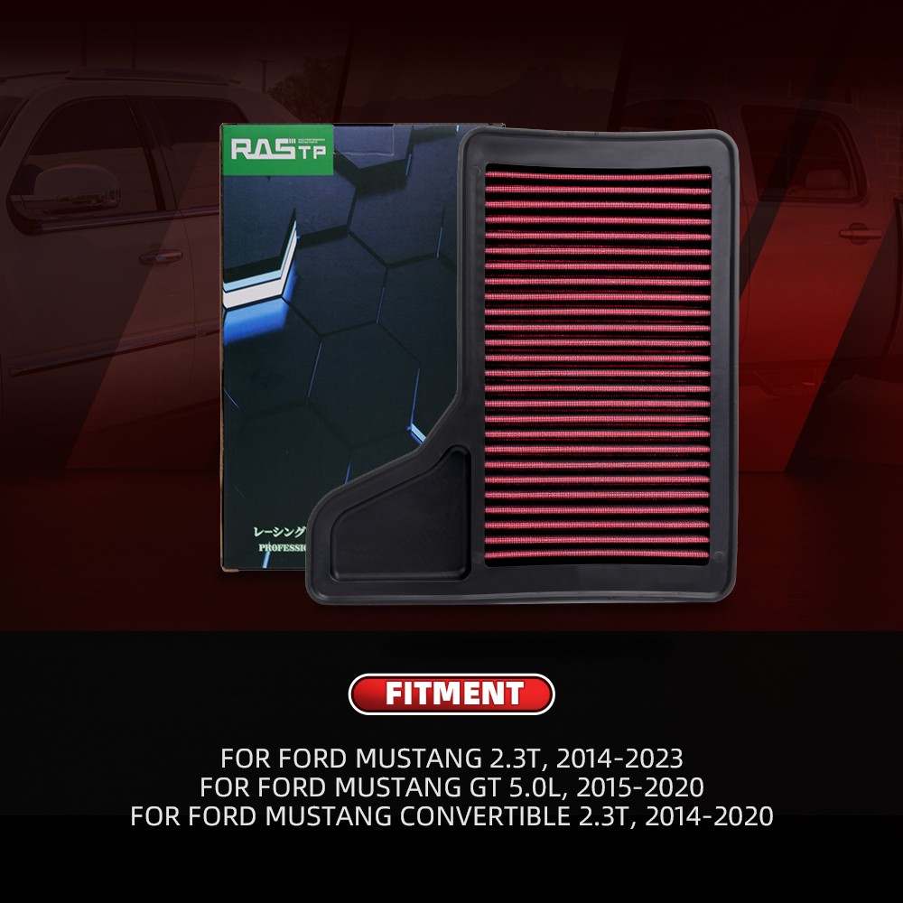 33-5029 Drop-In Replacement High Flow Air Filter for 2015-2023 Ford Mustang