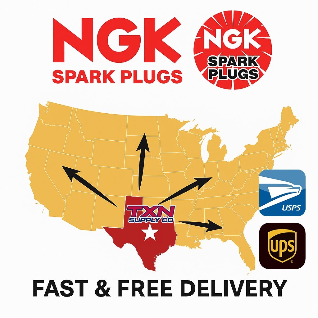 NGK R5671A-9 Racing Spark Plugs Stock 4554 Nickel Core V-Power – 8 Pack
