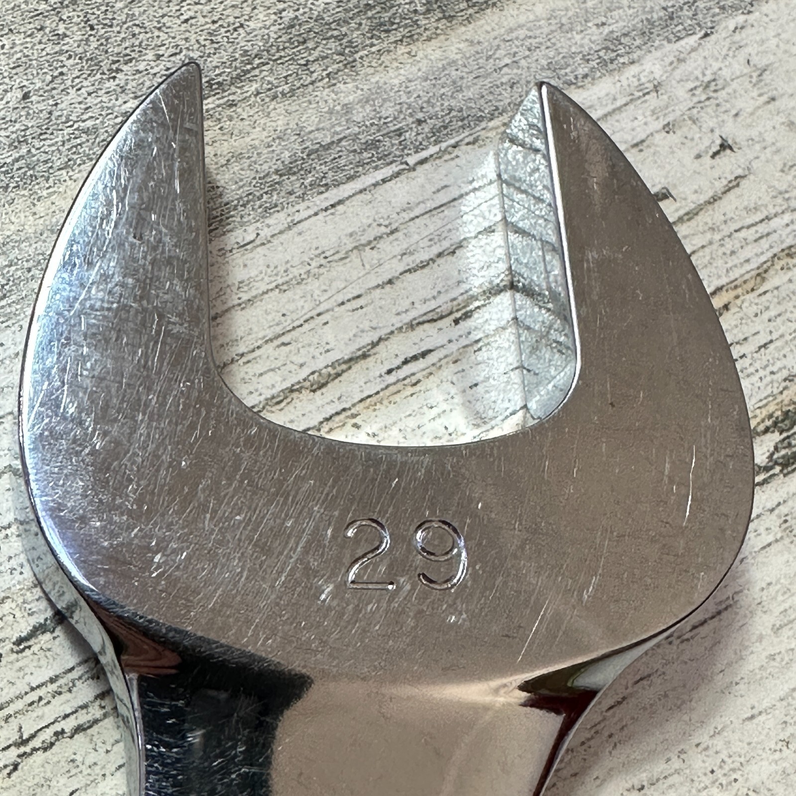 Underlined Snap On OEXM290 29mm 12-Point Metric Combination Wrench CHROME USA