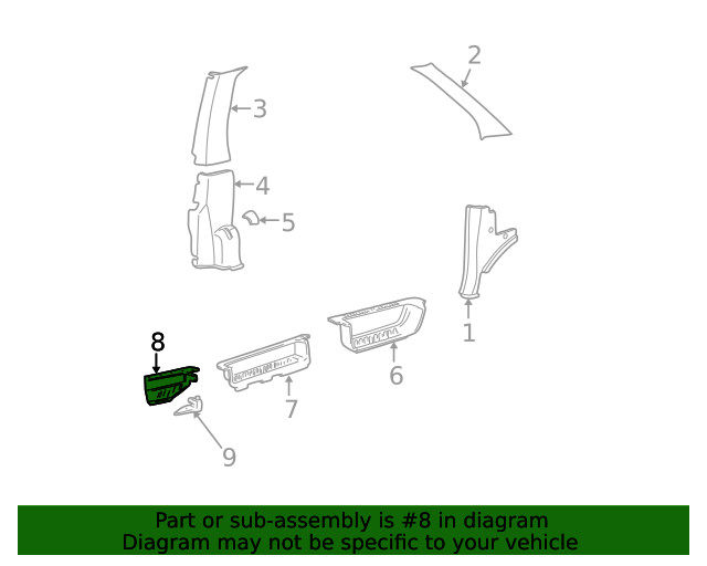 Genuine Ford OEM Sill Plate F7UZ-1513228-AAA