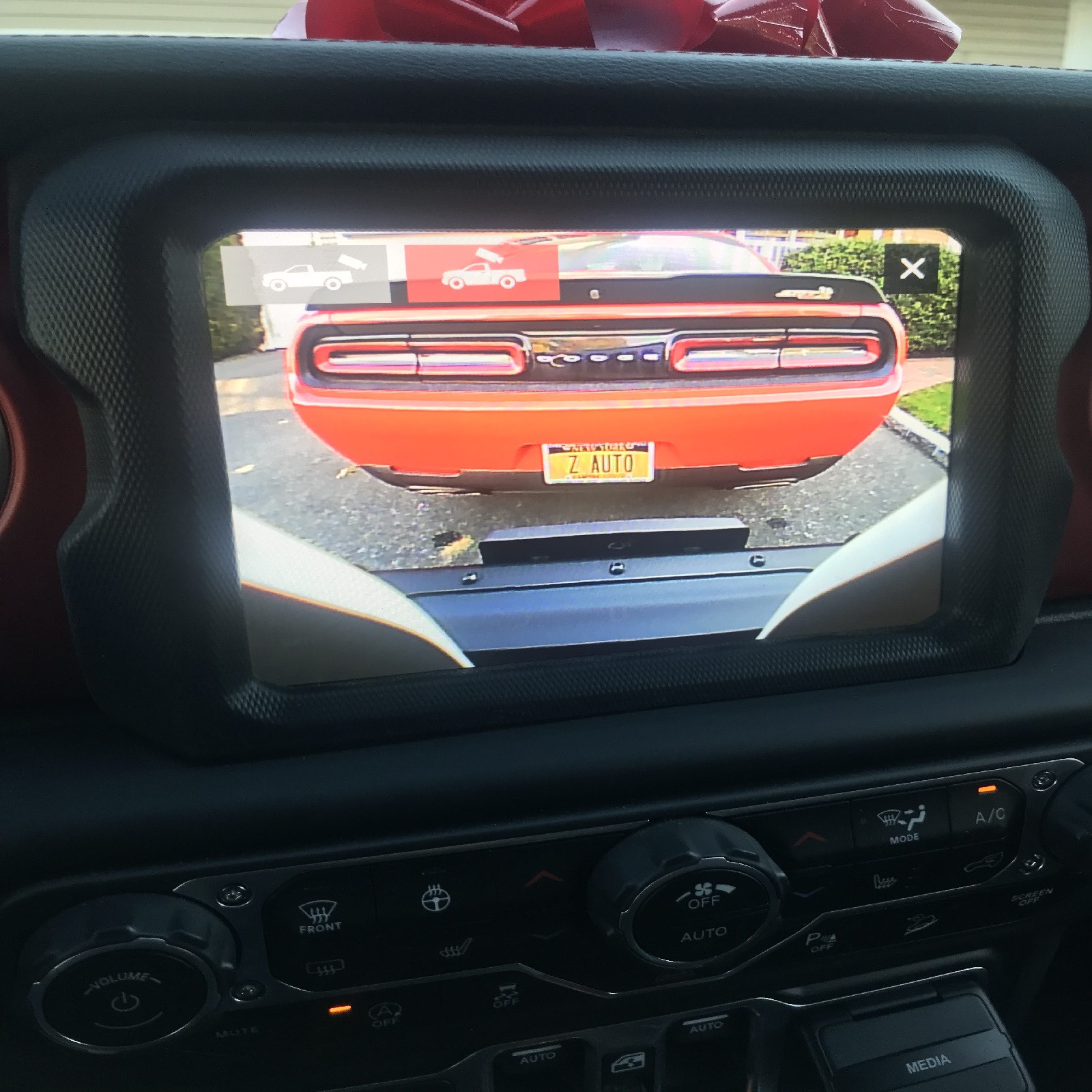 Z Automotive Black Grille Mounted Front Trail Camera for Jeep Wrangler Gladiator