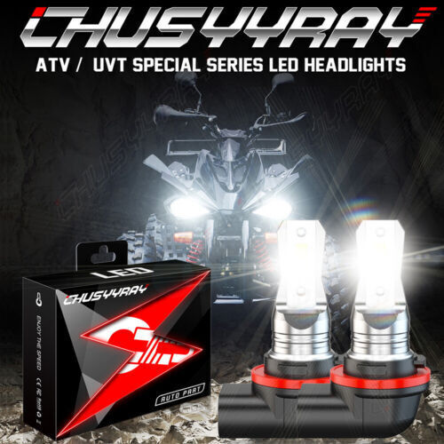 For Honda Foreman Rubicon 500 Rancher 420 2pcs 70W 3 prongs LED Headlights