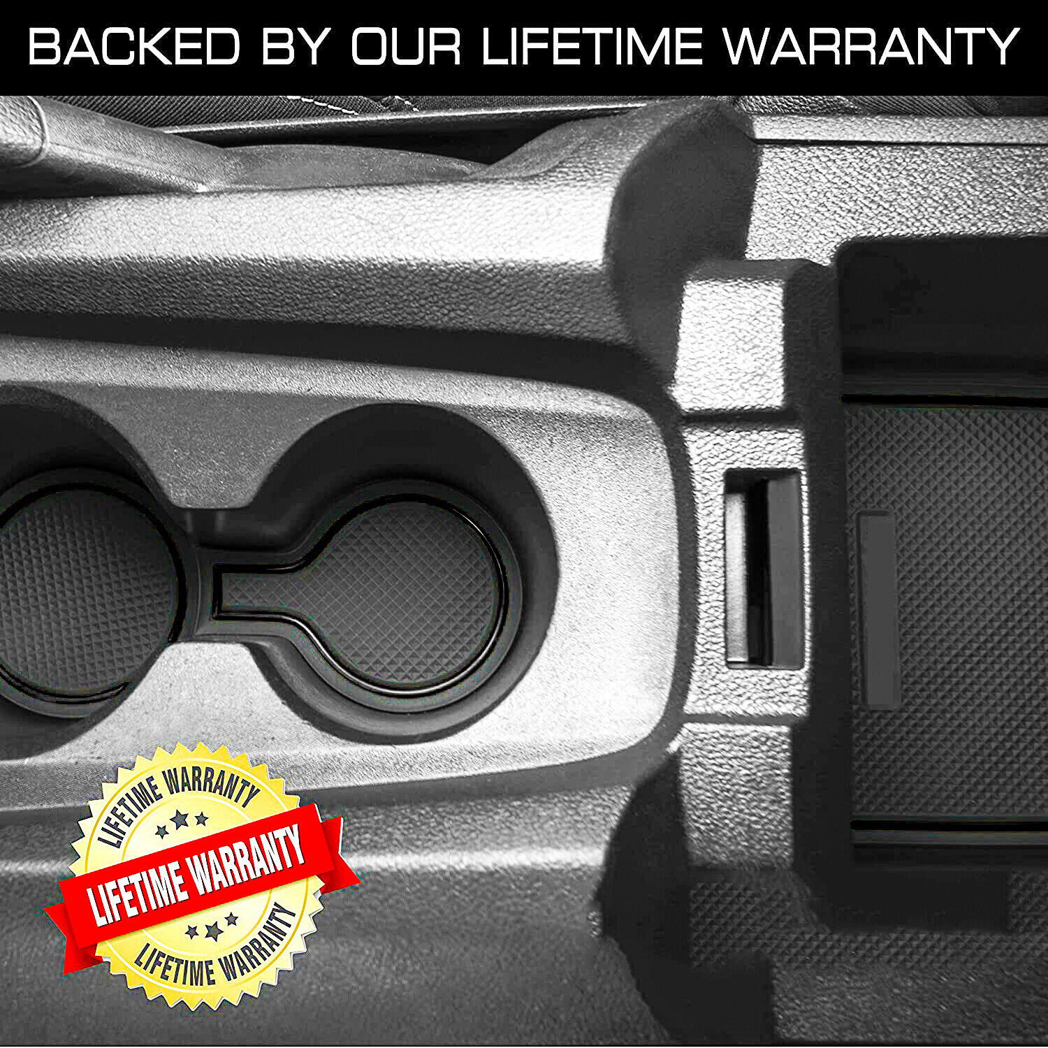 Liner Accessories for Chevy Camaro 2010-2015 Center Console Cup Holder Inserts