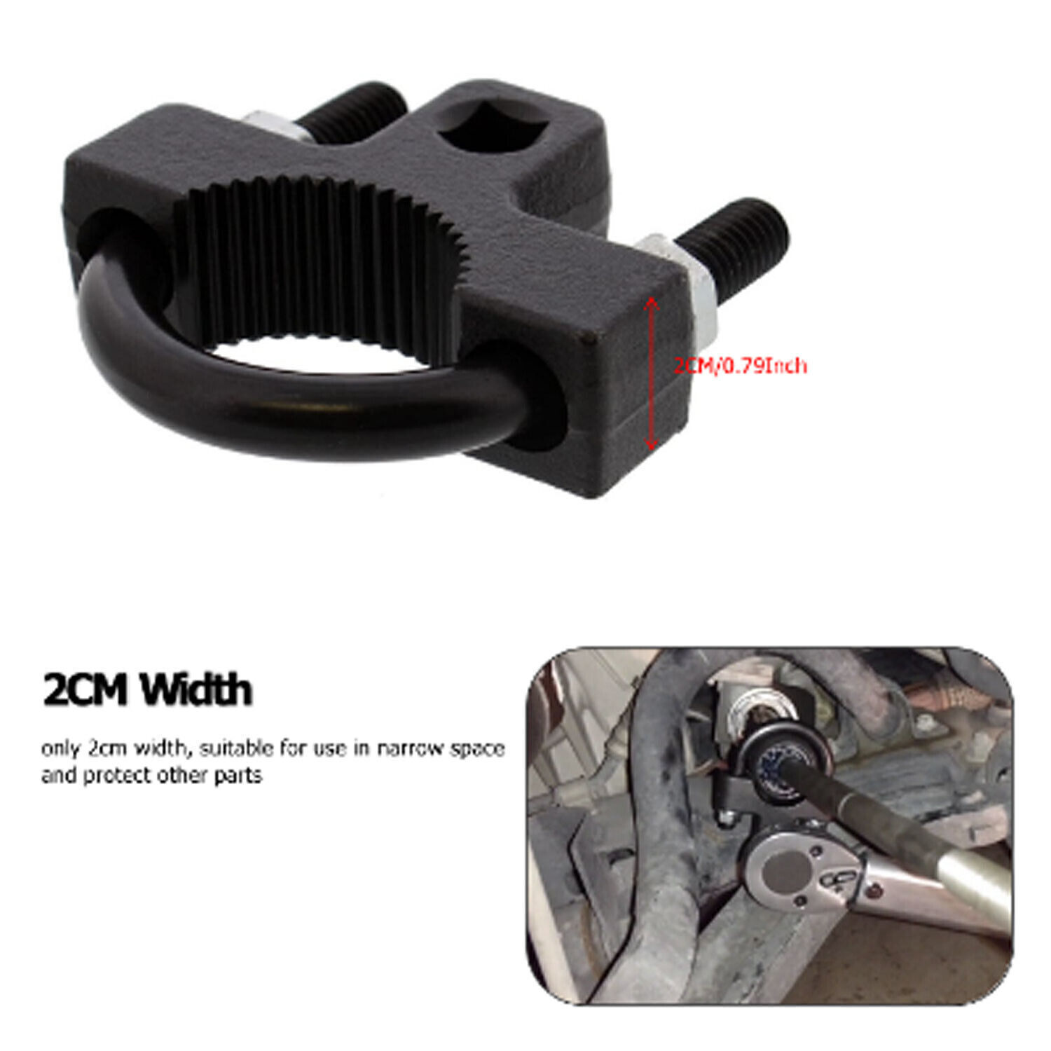 Inner Tie Rod Tool Removal Remover 3/8″ Low-Profile Turner Installer Car Repair