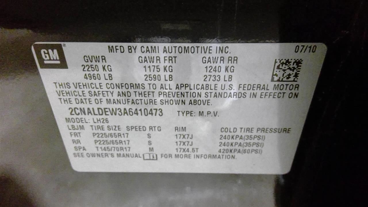 Anti-Lock Brake Part Assembly Fits 10 EQUINOX 988954