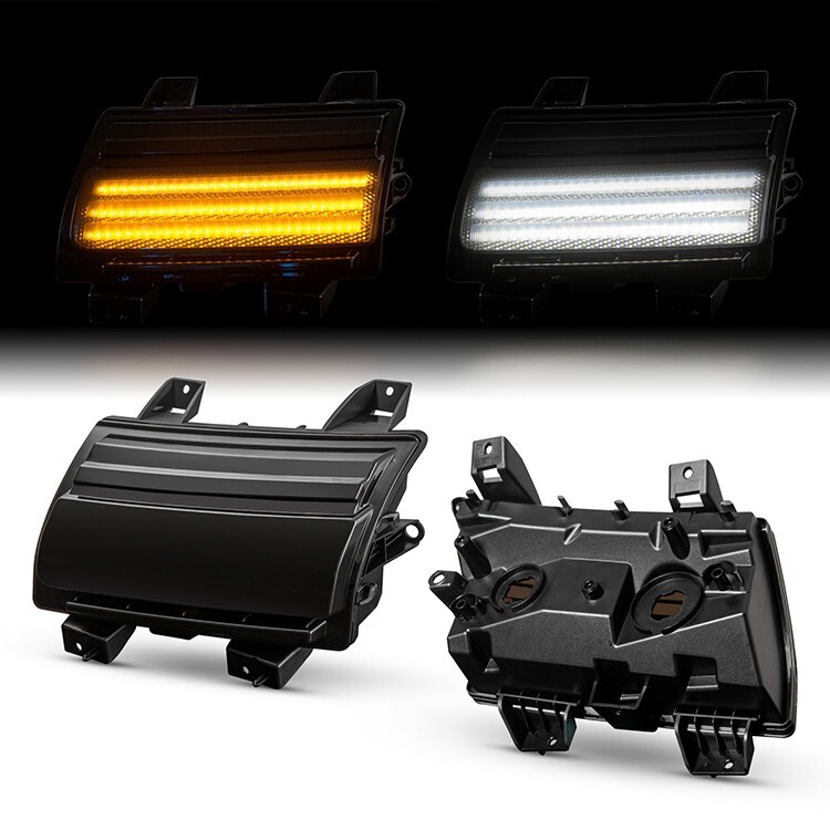 Sequential Smoked LED Turn Signal Lights For Jeep Wrangler JL 2018-2023