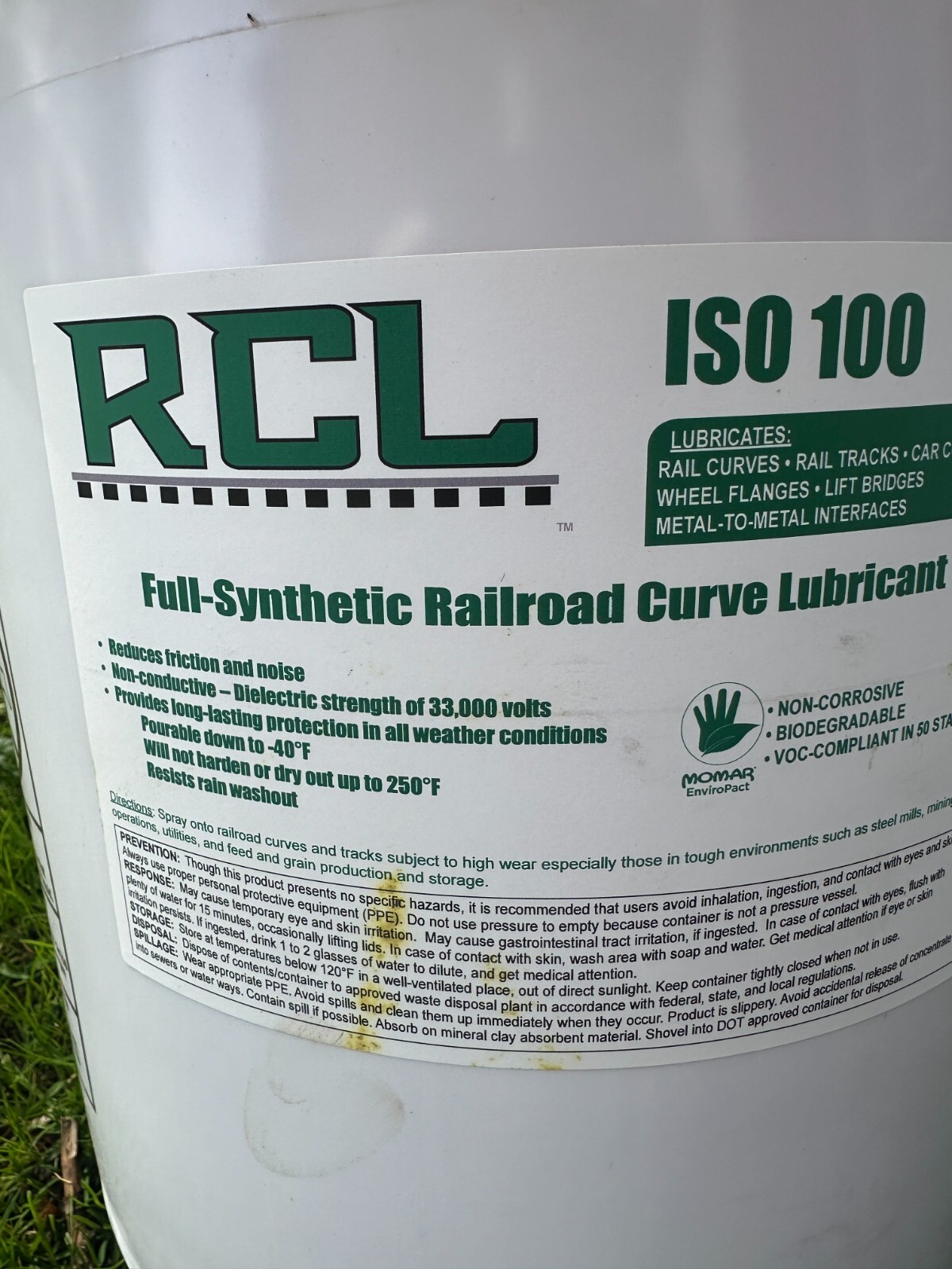 Lubest RCL ISO 100 Full Synthetic Railroad Curve Lubricant Non-Corrosive New