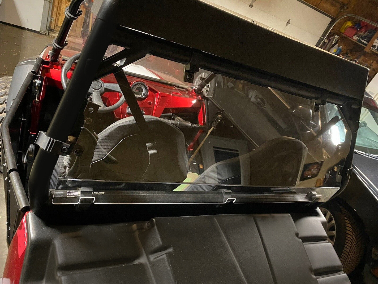 Rear Windshield & Back Panel Fits 2012-2022 Polaris RZR 570 RZR S 570 800