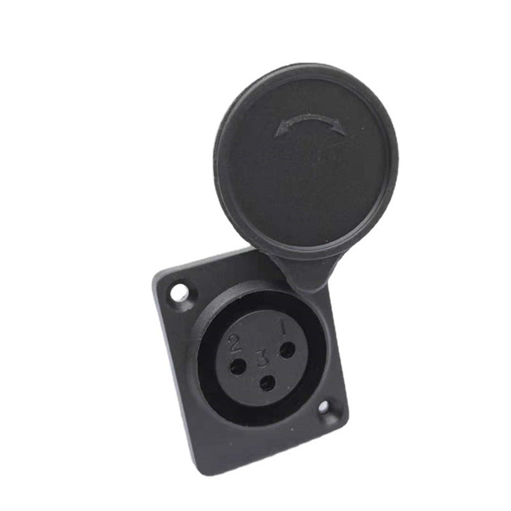 3-Pin XLR Female Chassis Panel-Plug Socket Connector For Audio Mobility Scooter