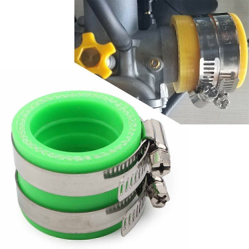 28/30mm Motor Carburetor Rubber Adapter Intake Manifold Fit OKO PWK Green