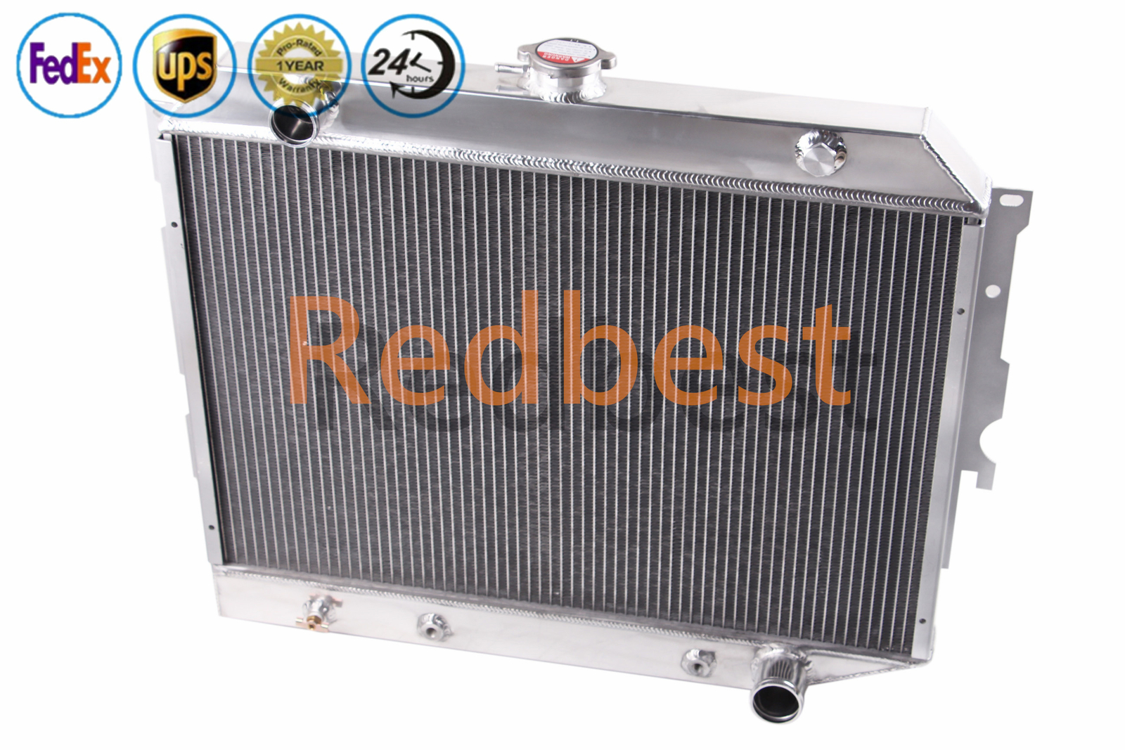 4 Rows Aluminum Radiator For 1970-1974 Plymouth Barracuda Cuda Roadrunner 26″ W
