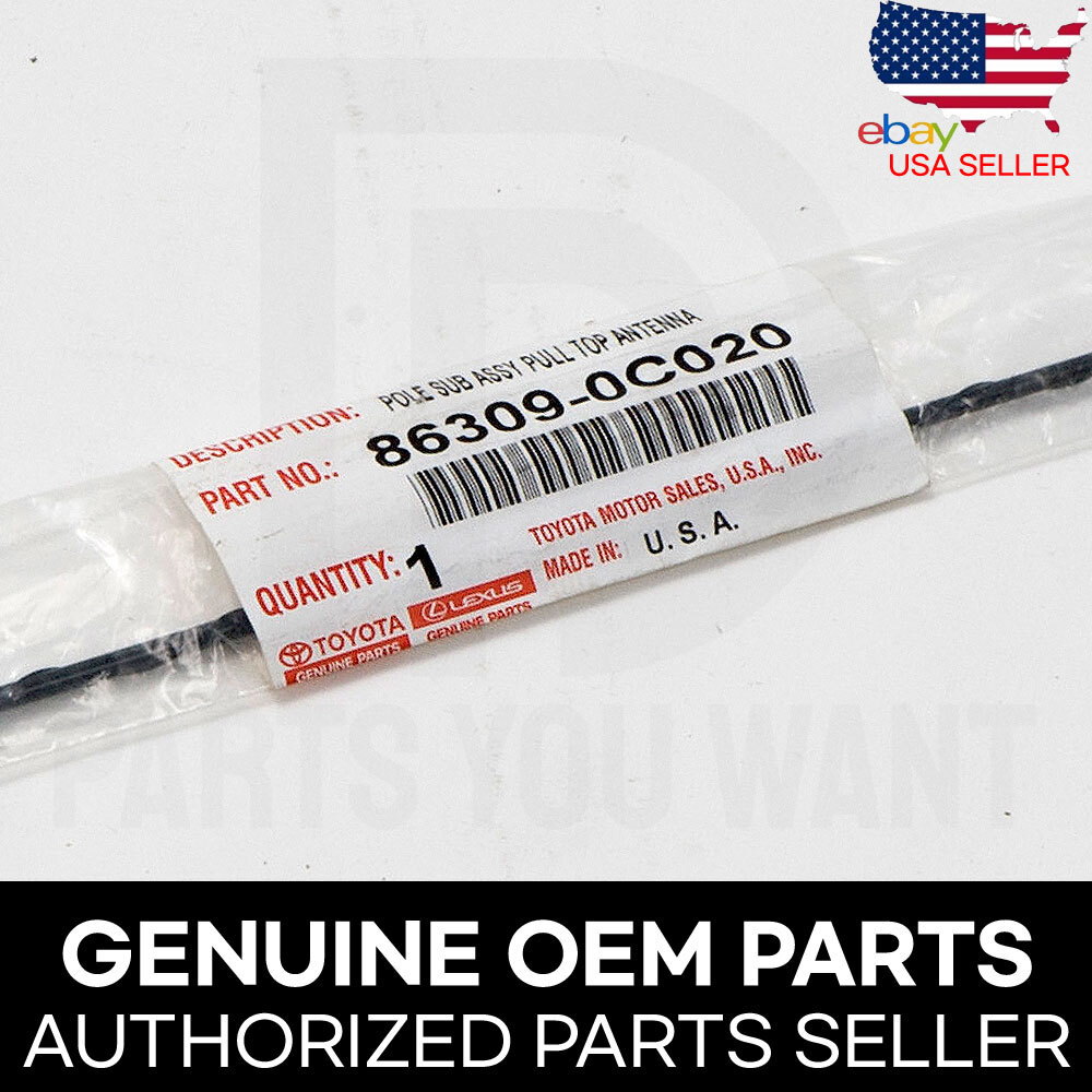 GENUINE Toyota OEM Manual Type Radio Antenna Pole Mast 86309-0C020 / 863090C020