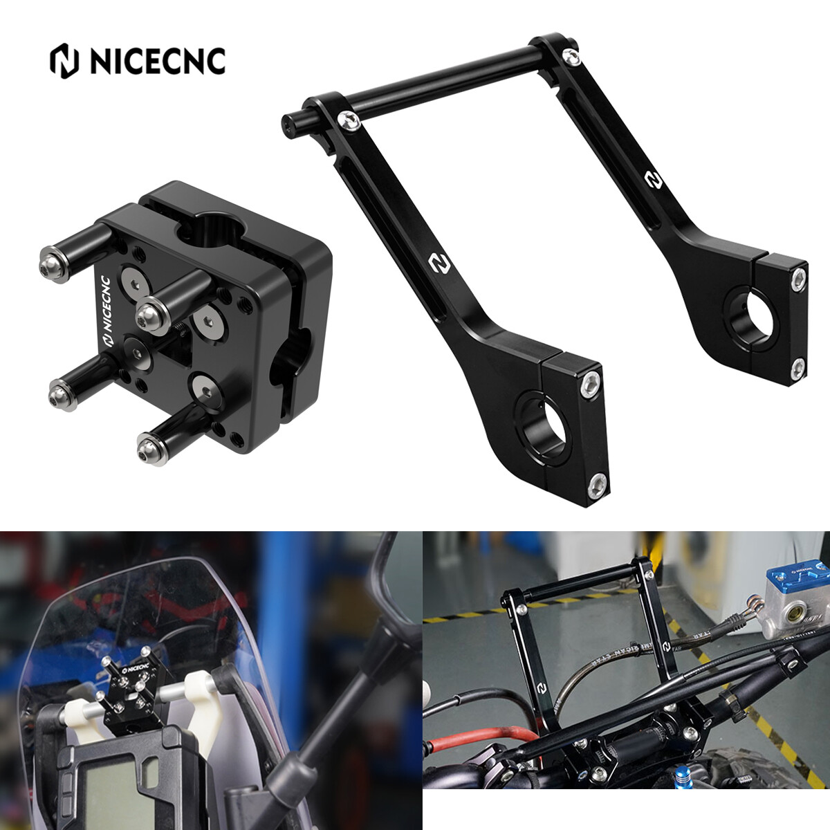 For GPS Holder Navigation Roadbook Mounting Arms Kit For KTM EXC SUZUKI YAMAHA