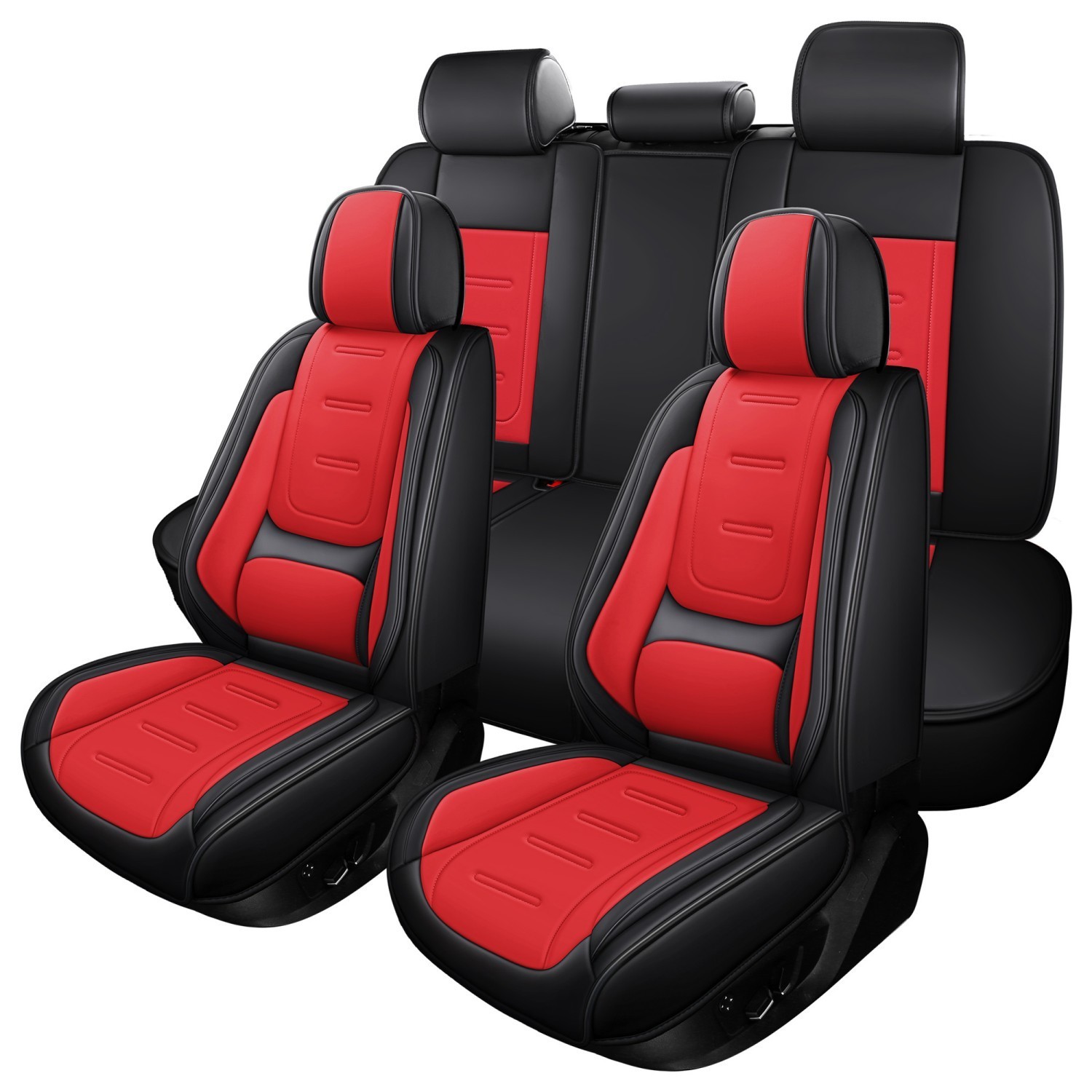 Full Set Leather Seat Cover For Toyota Tundra Truck 5 Seats Front Rear Protector