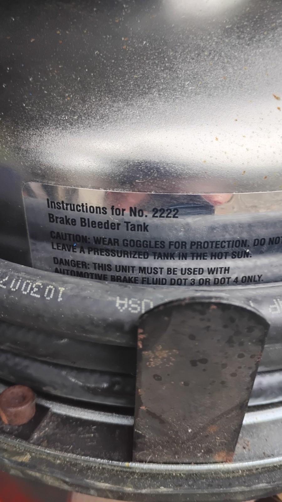 KD Tools 2222 Brake Bleeder Tank K-D TESTED GOOD AUTOMOTIVE AIRCRAFT MADE USA