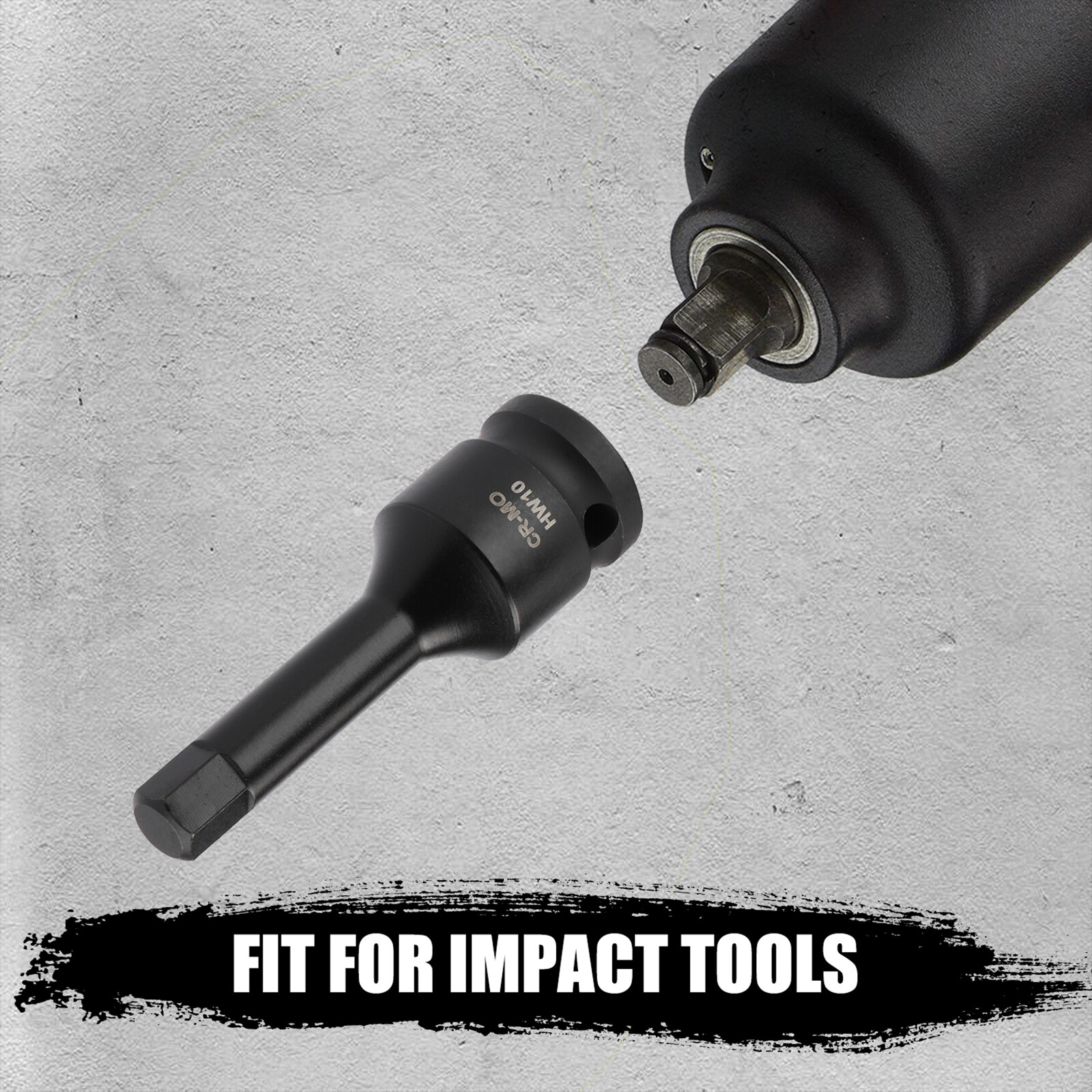 1/2″ Drive Master Impact Hex Bit Set SAE 1/4″-3/4″,Metric 6mm-19mm Cr-Mo