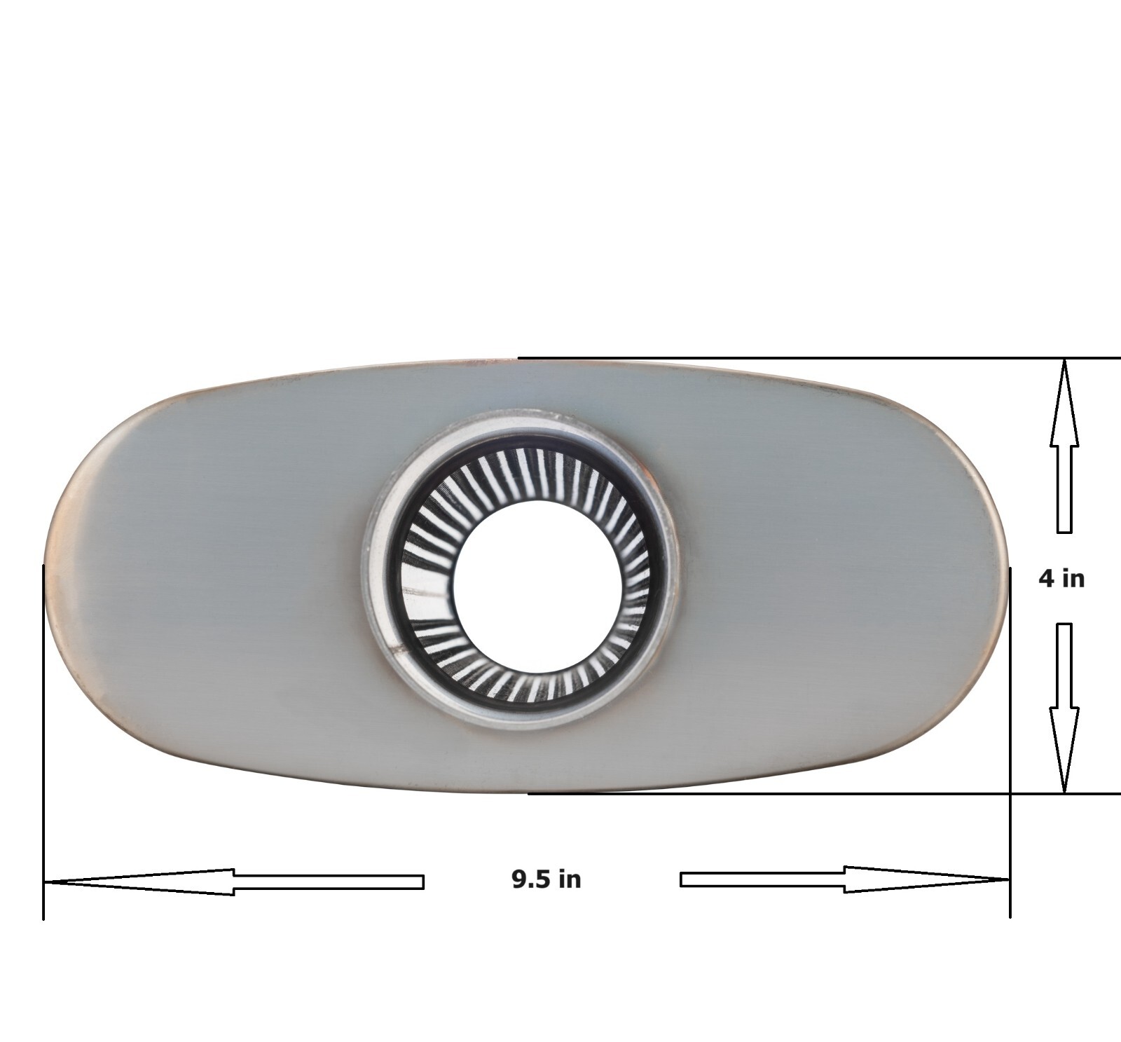 Muffler 2.5″ Center In / 2.5″ Center Out Moderate Sound Original Color