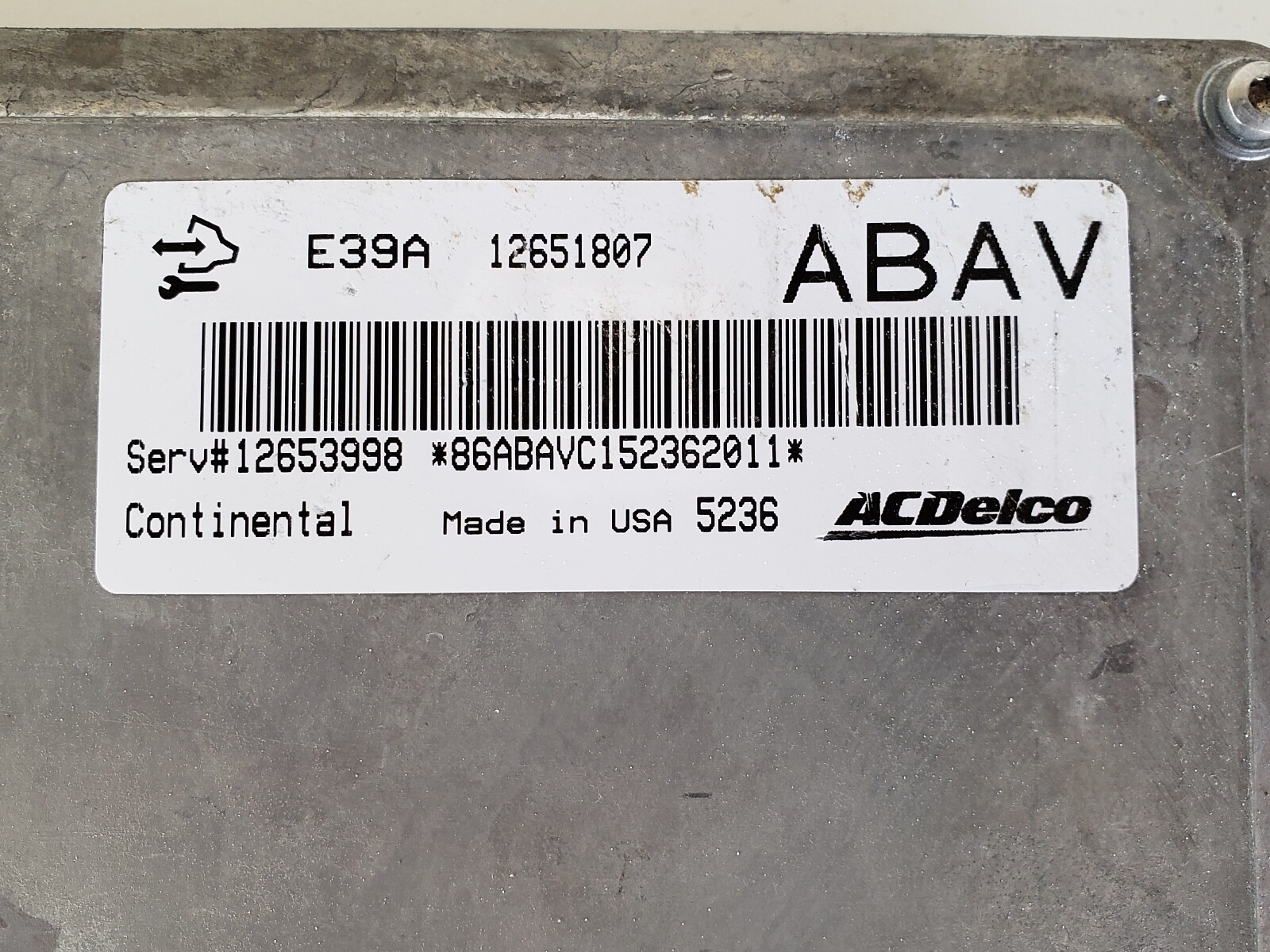 2013-2016 Cadillac XTS 12653998 Computer Brain Engine Control ECU ECM EBX Module