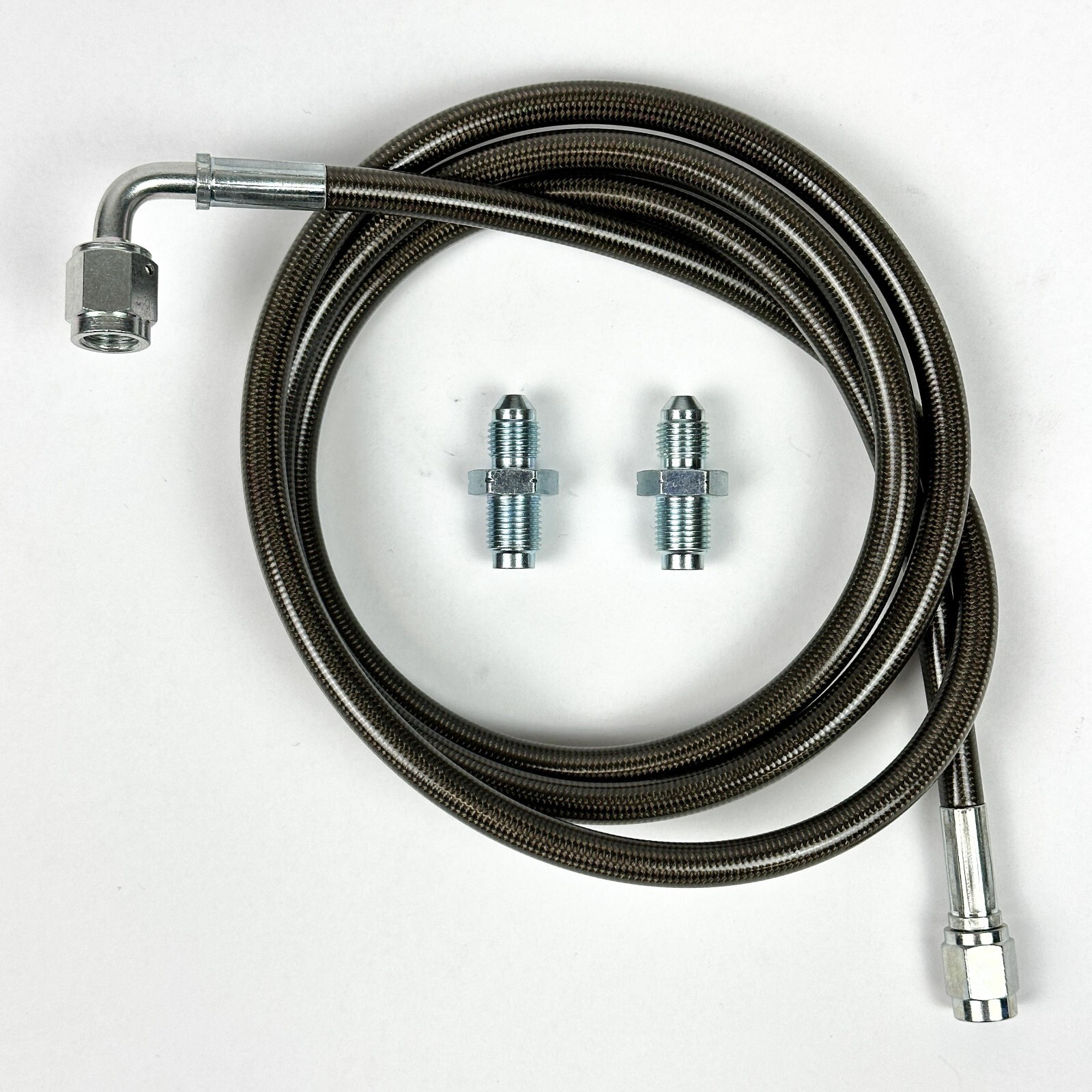 Gunmetal Stainless Steel Clutch Hose Replacement Line fits 2008 Honda Civic Si