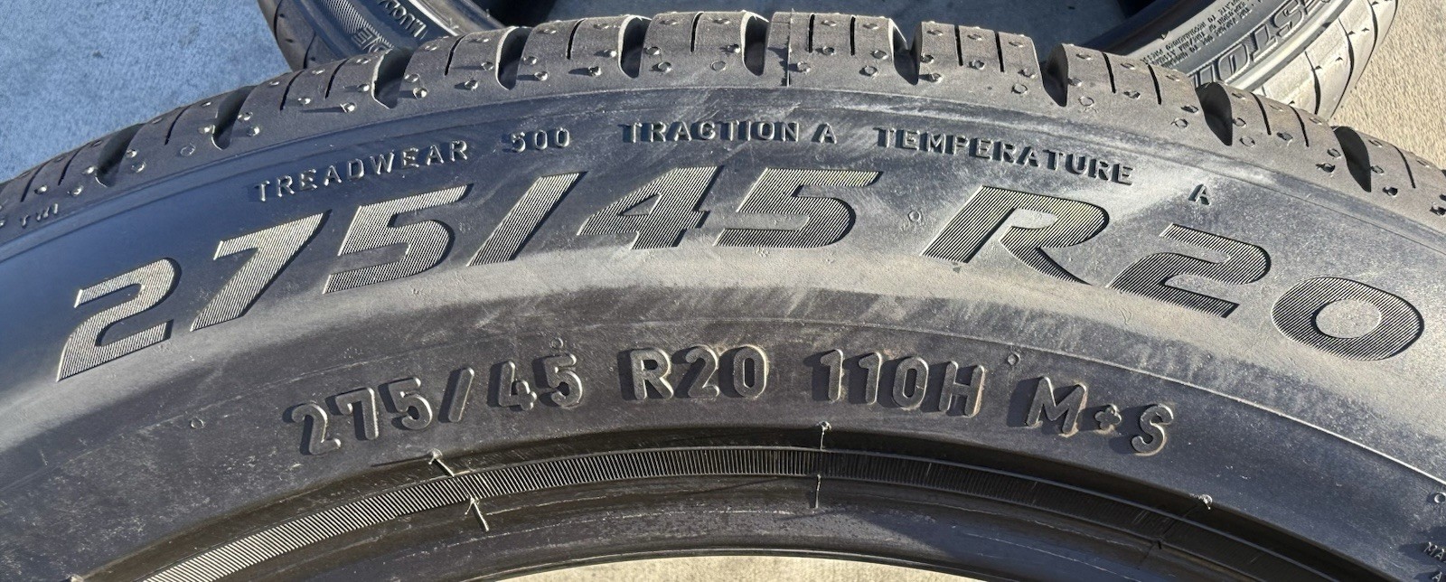 Set of TWO BRAND NEW 275/45R20 110H Pirelli Scorpion Zero A/S Run Flat BMW Tires