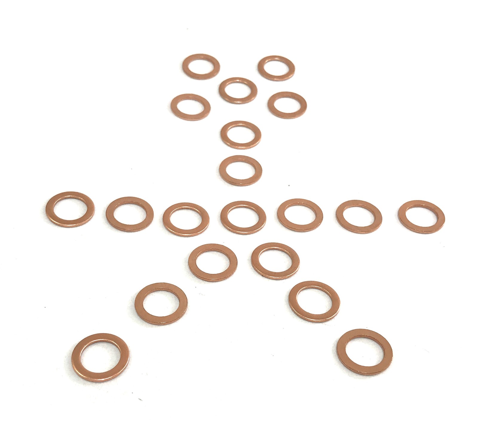 7/16″ Copper Crush Washers – Pack of 20 – Fits on 7/16″ Bolt