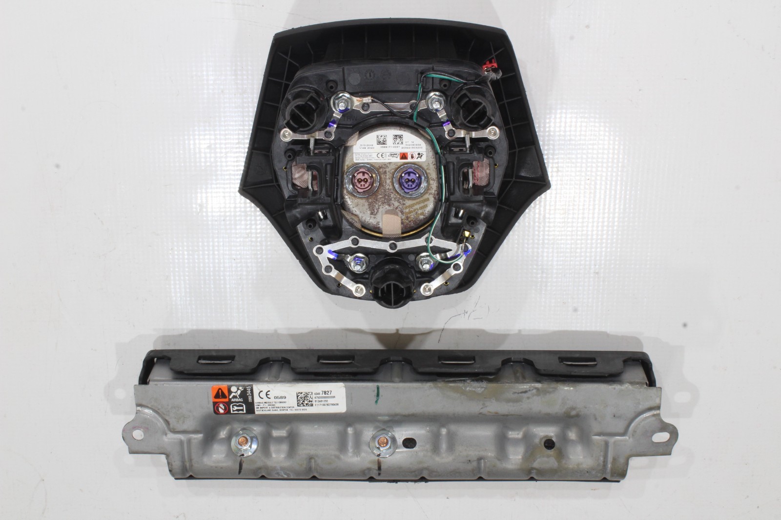20 2021 2022 2023 2024 CHEVROLET CAMARO DRIVER WHEEL AND KNEE AIRBAG SET AIR BAG