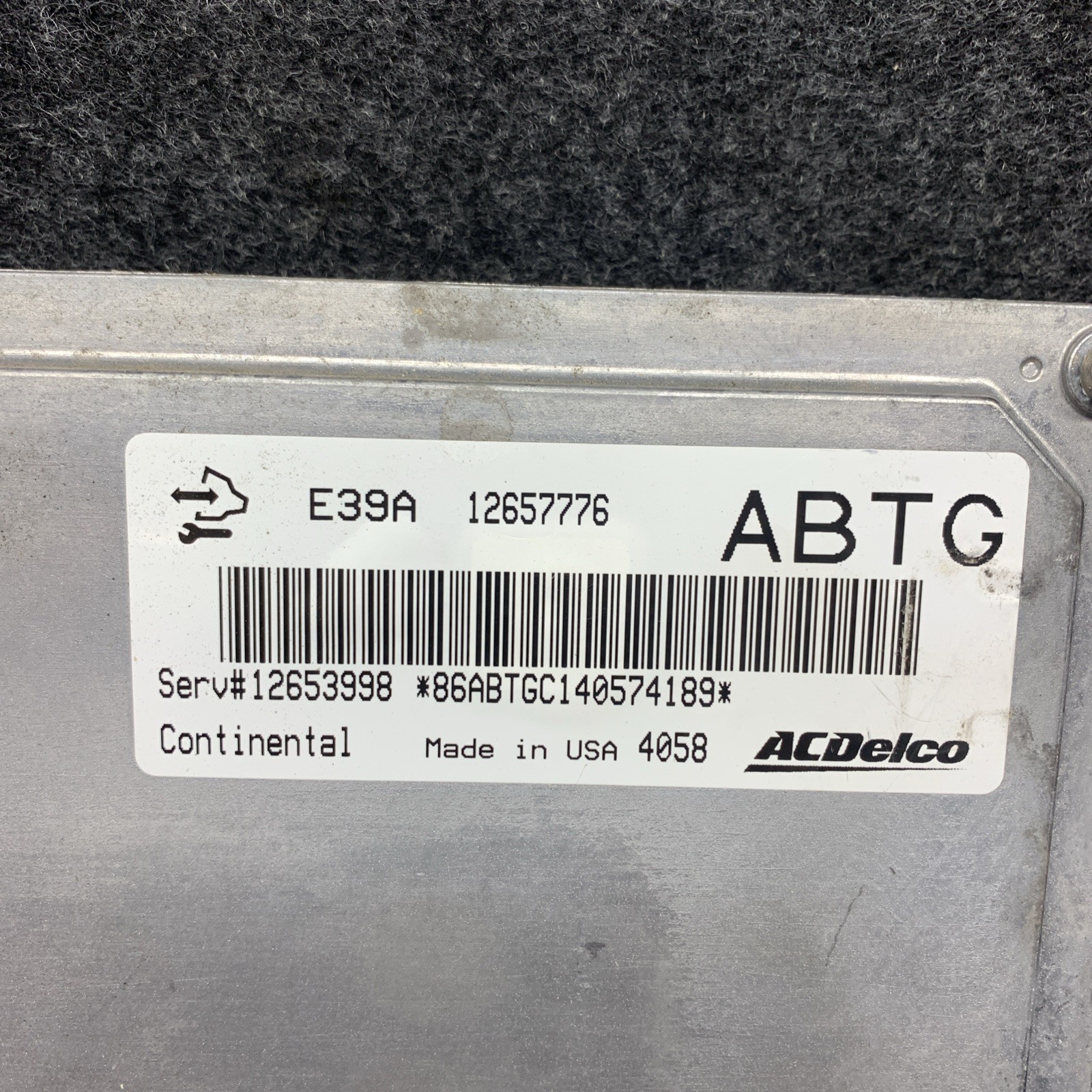 2014 GM Terrain Engine Computer Module 12657776 MAB
