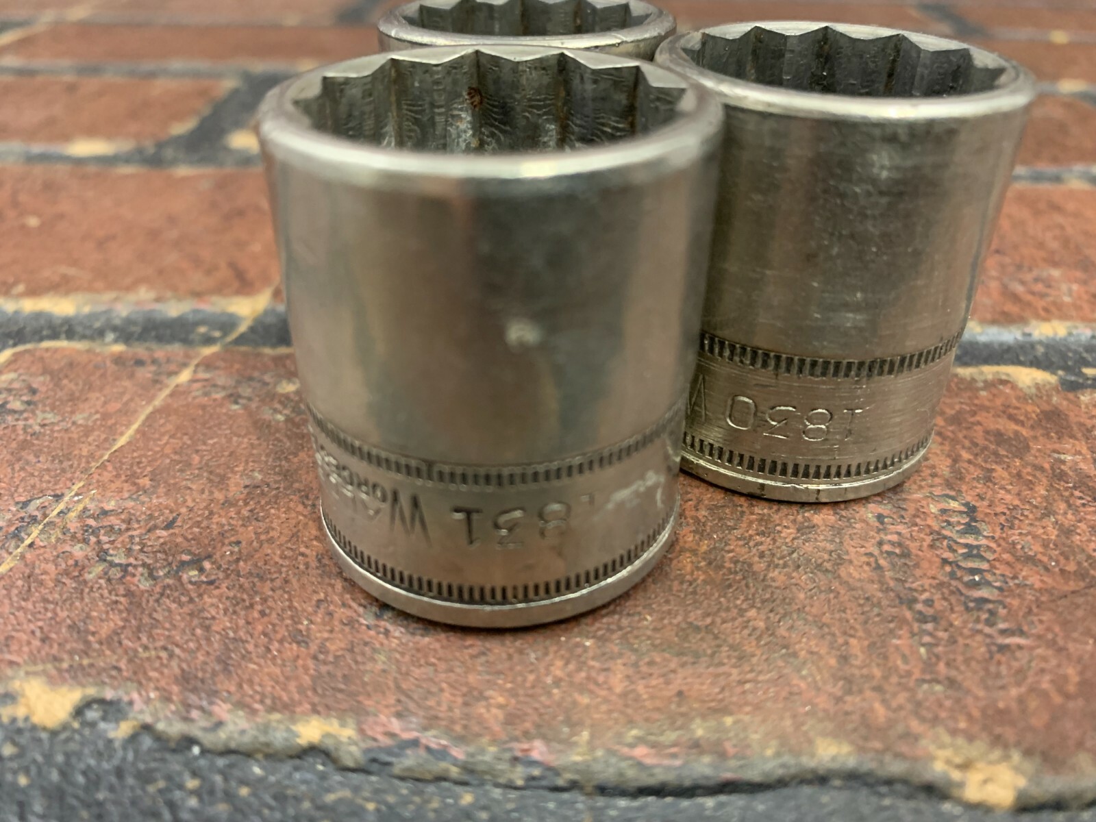 Walden Worcester 12pt socket Lot 1/2″ drive USA 7/8″ 15/16″ 31/32″