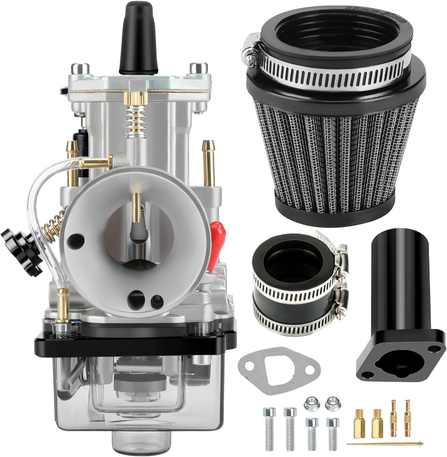 PWK 24mm Carburetor Intake Pipe Manifold For Predator 212cc GX160 CT200U Go Kart
