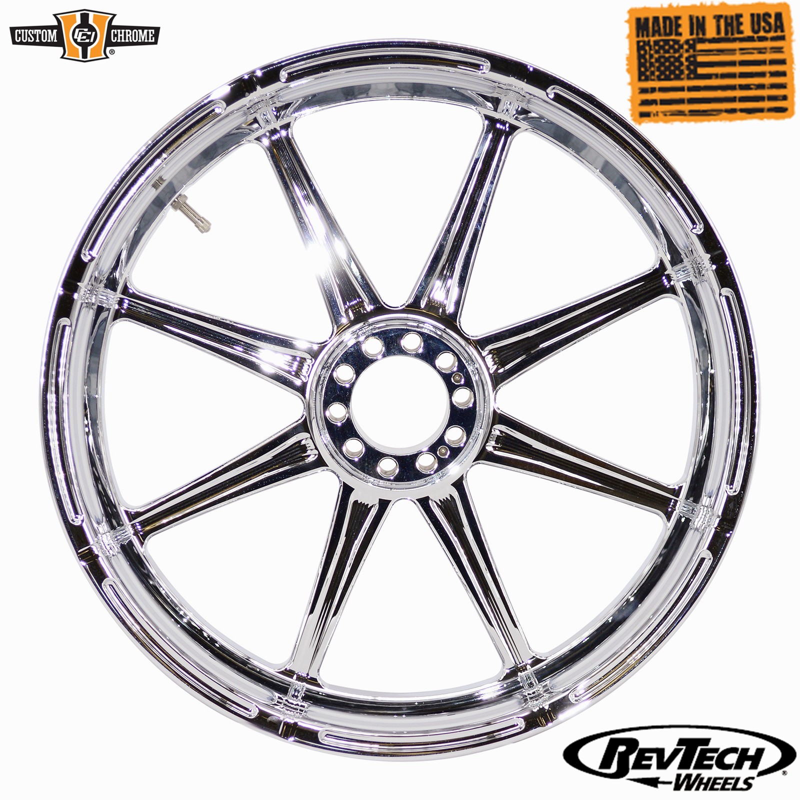 Custom Chrome Billet Wheel Rims FitsFor Harley Touring XL Softail Dyna RevTech