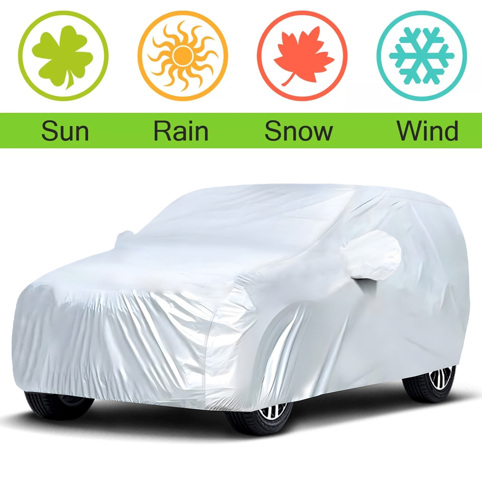 Waterproof Truck SUV Car Cover Outdoor Dust Rain UV Resistant Protect for Honda