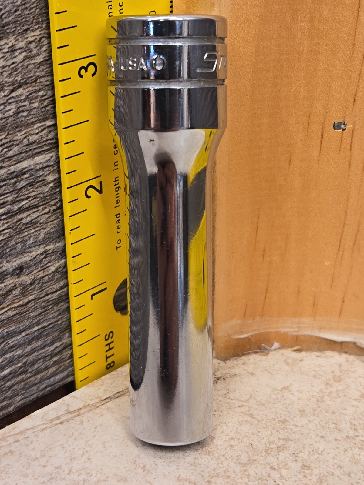 Vintage GENUINE Snap-On S141A 1/2″ Drive 7/16″ 12Pt Deep Socket