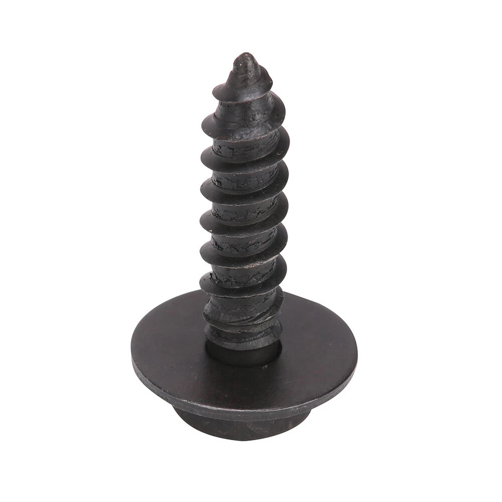 30x 10mm Hex Head Screw with Washer Black Cover Clip 90159-60498 For Toyota