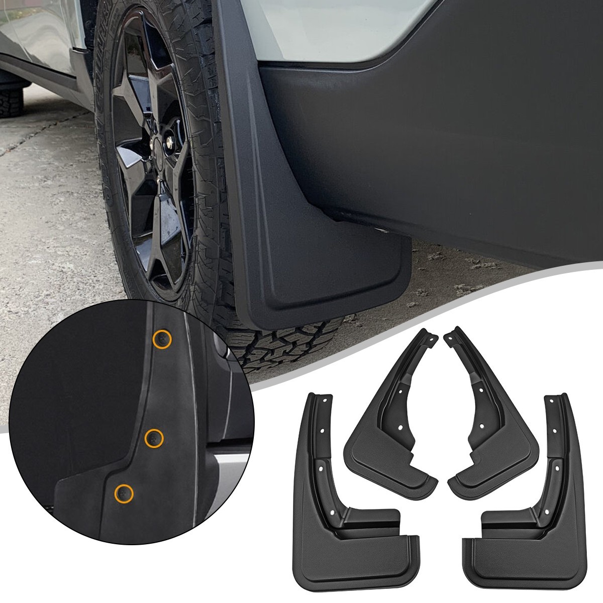 Front & Rear Splash Guard Mudguard Mud Flaps Fenders For Ford Maverick 2022-2026