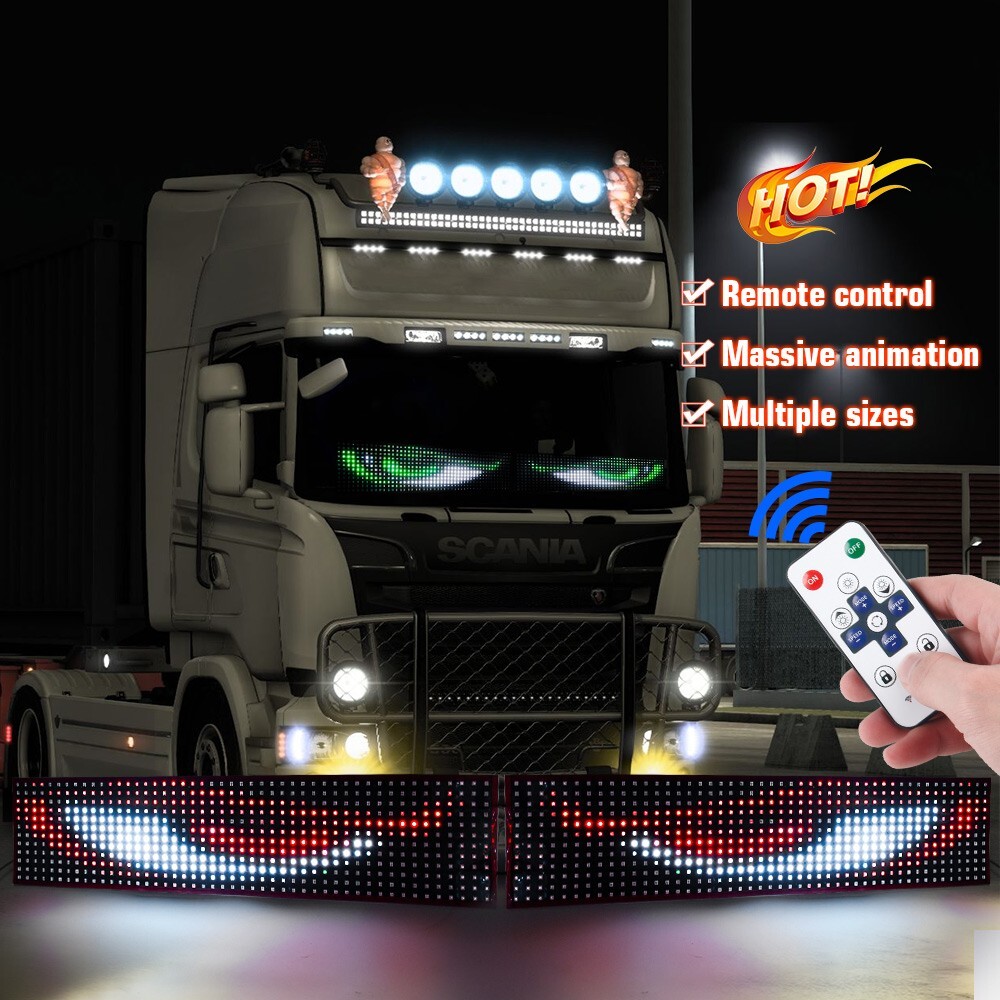 Truck-Specific Devil’s Eye LED-Screen Car Eye Light Truck Dynamic LED Light USA