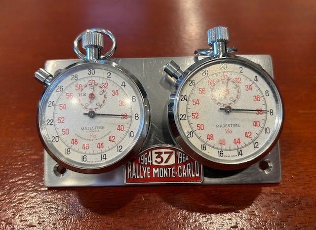 Dash Mount Stopwatches Made in USA ’64 Rally Monte Carlo Majestime by Rallyequip