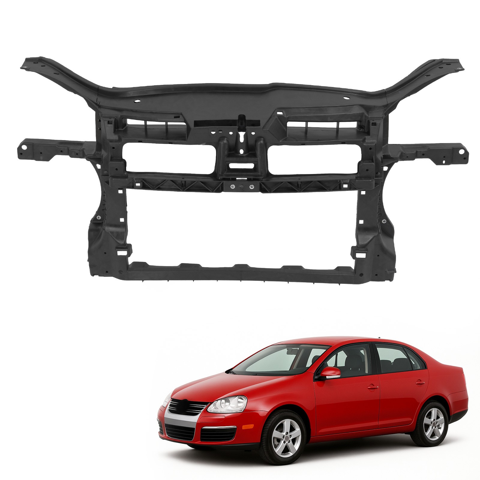 For Volkswagen Jetta 05-10 2.5L Front Radiator Support Core Assembly 1K0805588F