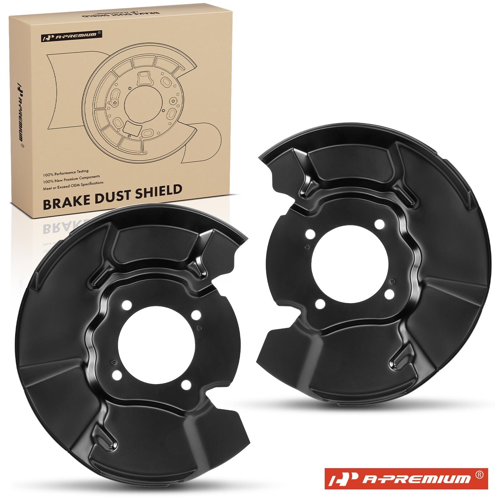 2x Brake Dust Shield Front for Toyota 4Runner 2003-2009 Lexus GX470 2003-2009