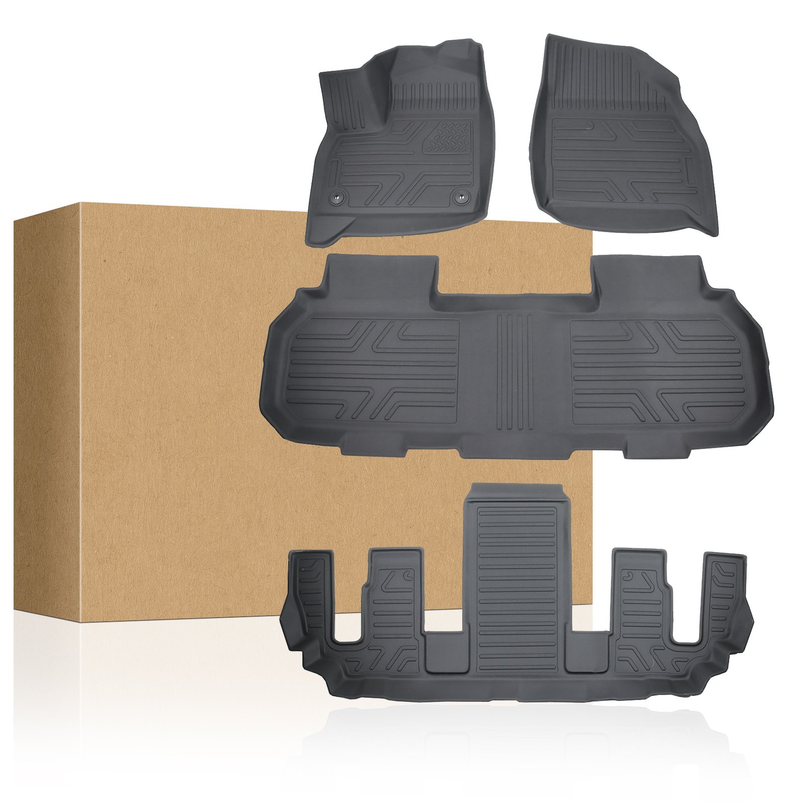 Para Buick Enclave 2024-2025 Chevy Traverse GMC Acadia de 7 plazas 24-26 Tapetes