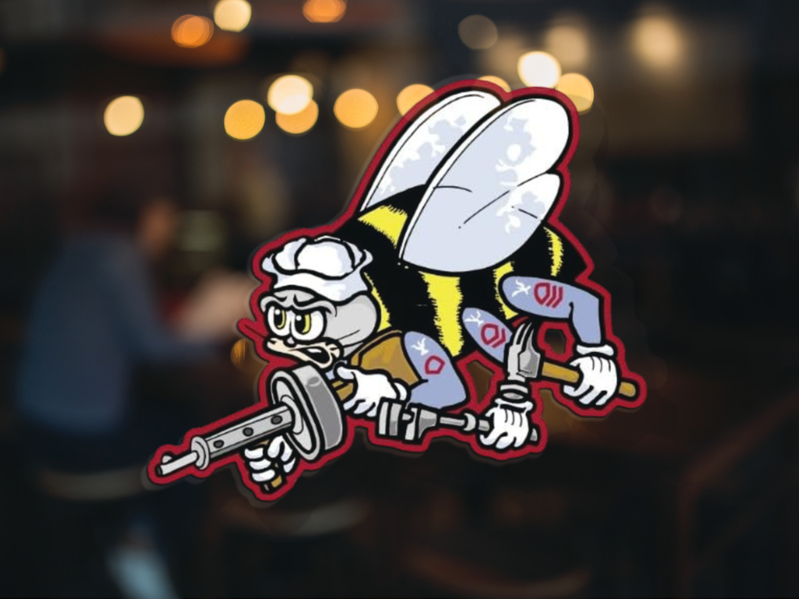US Navy Seabees Vinyl Decal Sticker | For Cars Trucks Vans Walls Laptops Cups 5″