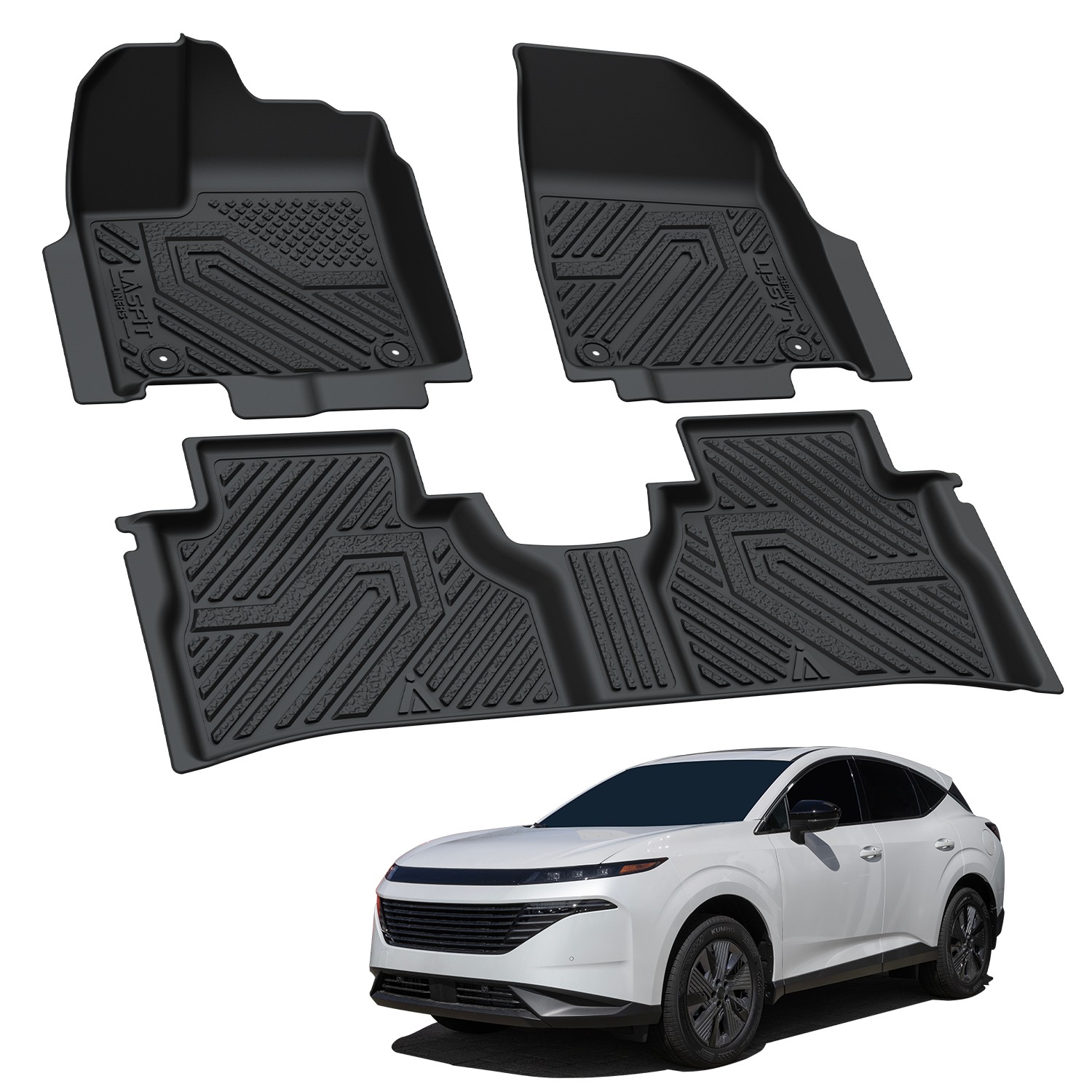 Floor Mats Cargo Mat Backrest Mat Trunk Cargo Liners for 2025 2026 Nissan Murano