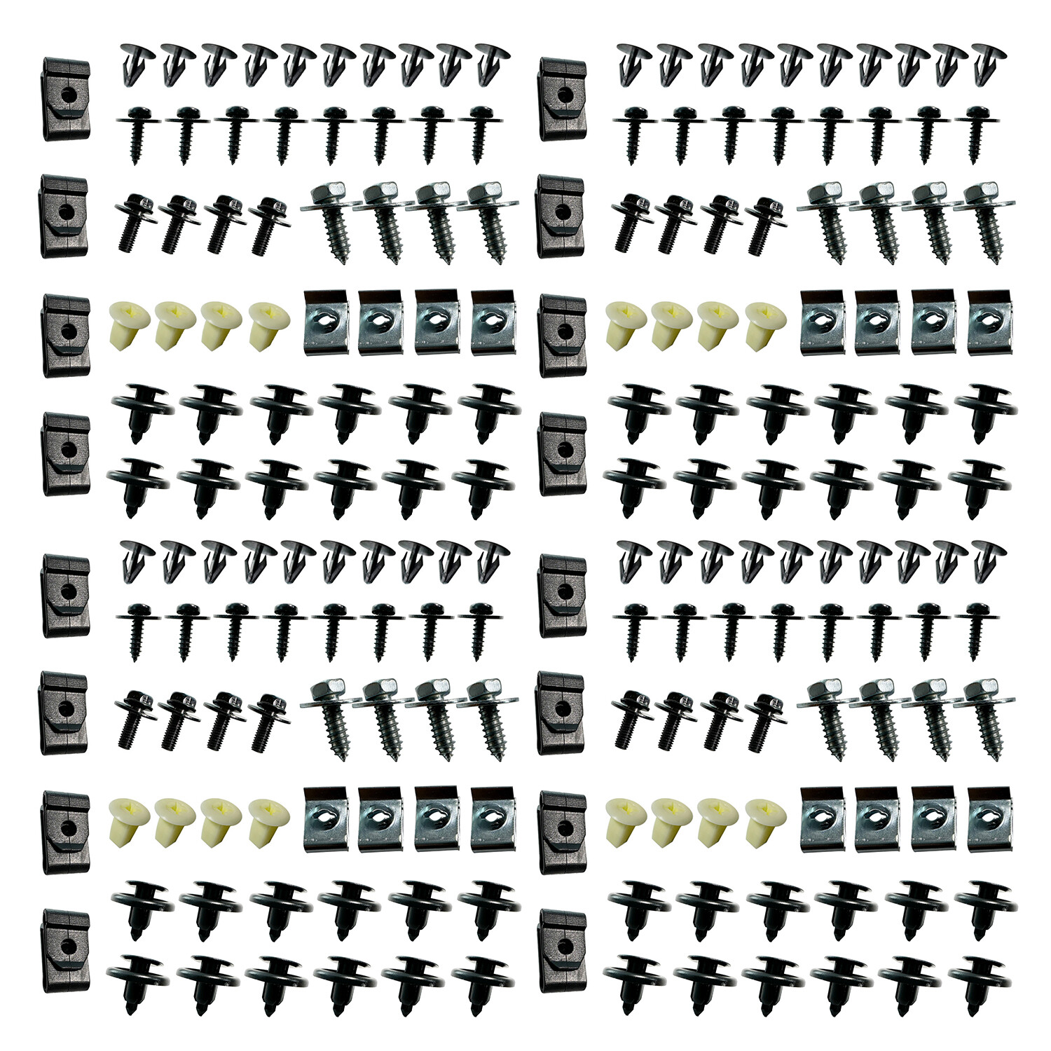 For Toyota Engine Splash Shield Fender Bumper Screw Clips Rivet Fastener 200PCS