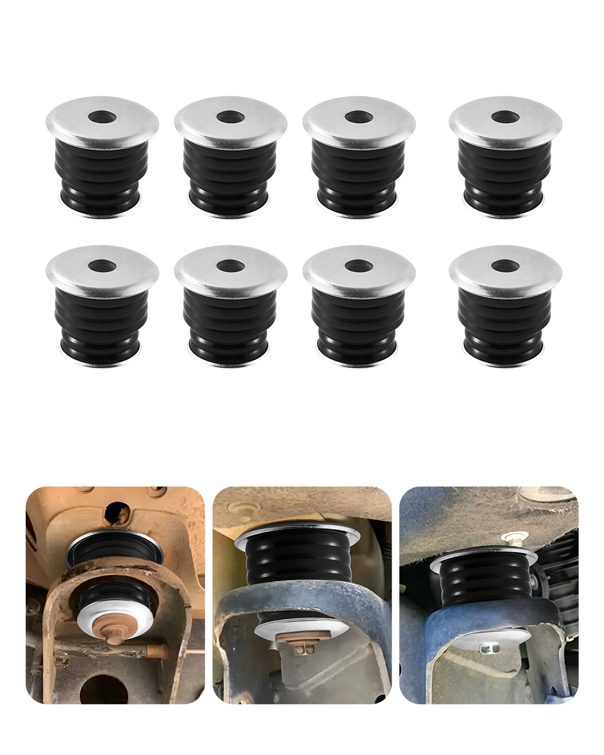 60pcs Polyurethane Body Cab Mount Bushing Set Kit for Ford F250 F350 1997-2007