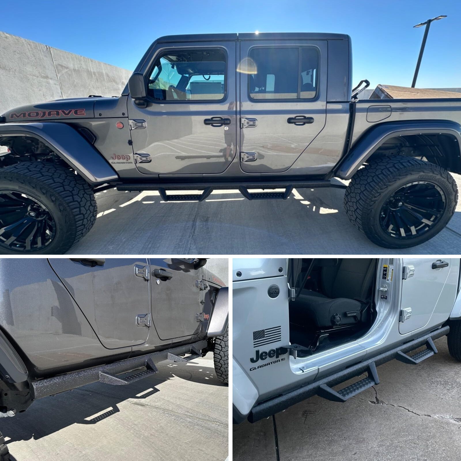 Drop Step For 20-24 Jeep Gladiator JT 4 DR Running Board Nerf Bar Side Proctive