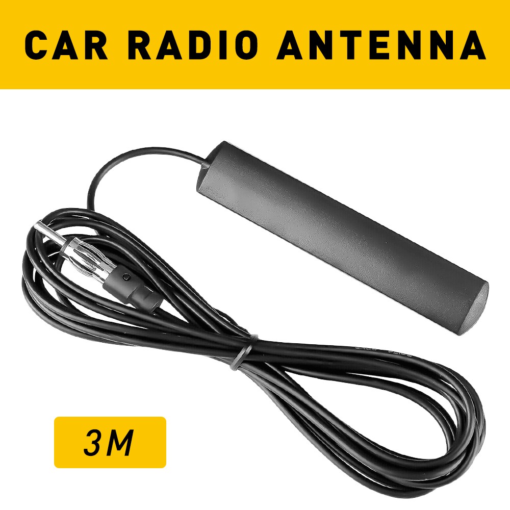 1PCS Universal Hidden Amplified AM/FM Antenna Kit 12V Car Auto Radio Stereo 10ft