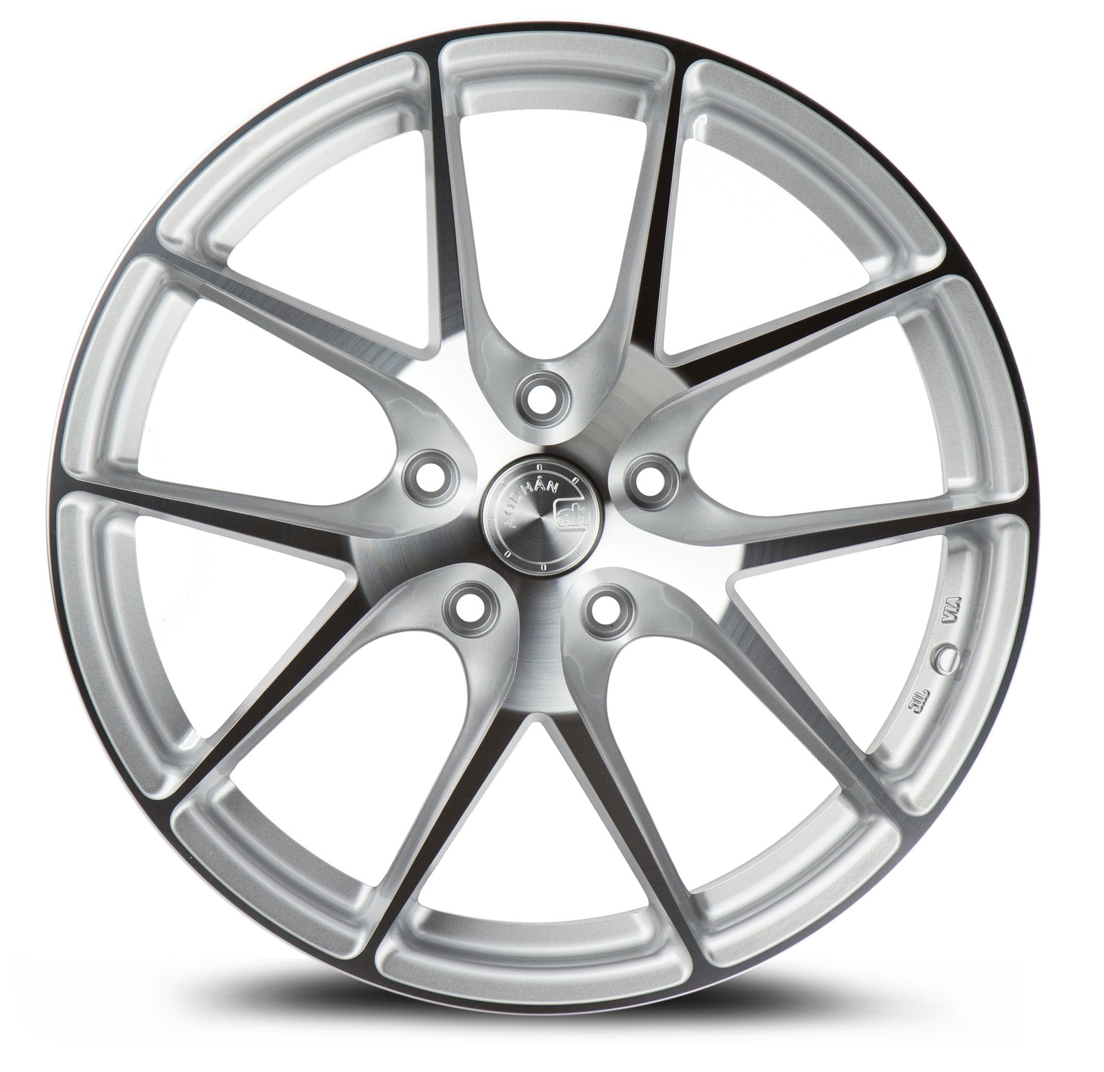 Aodhan Wheels Rim AFF7 19×8.5 5×120 72.6CB ET35 Gloss Silver Machined Face