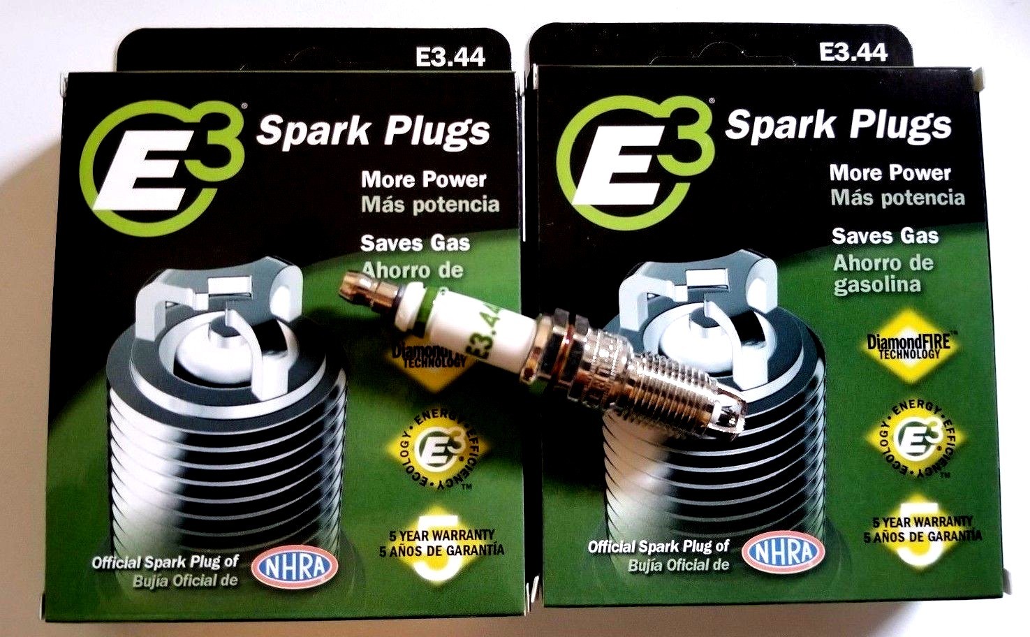 E3.44 E3 Premium Automotive Spark Plugs – 8 SPARK PLUGS 100,000 or 5 year