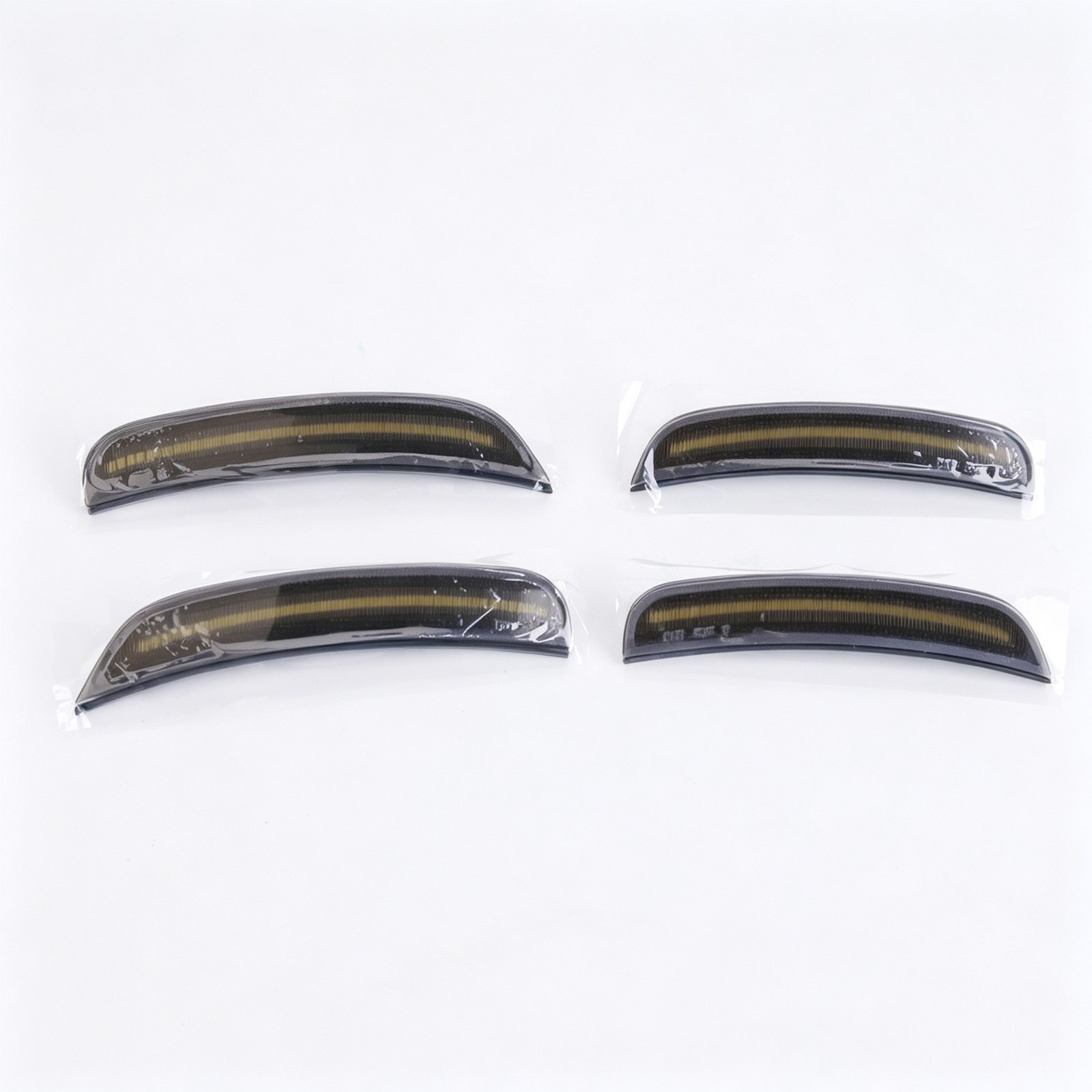 LED Rear Red & Front Amber Bumper Side Marker Lights For 2015-2023 Dodge Charger