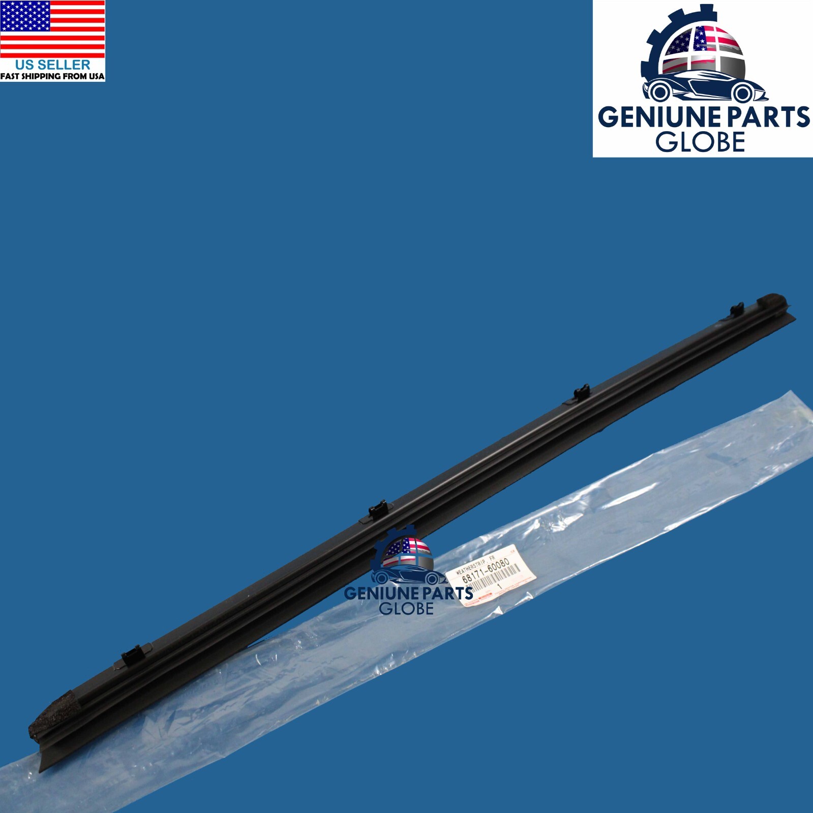 GENUINE LEXUS 2008-2015 LX570 INNER FRONT REAR DOOR WINDOW BELT WEATHERSTRIP SET