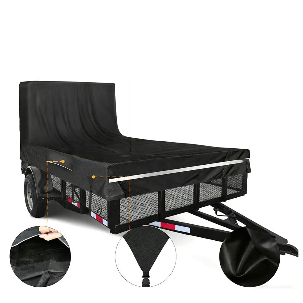 210D Oxford Fabric Tipper Trailer Cover Tarpaulin Rear View/Ramp Door